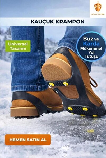SINGLE SWORD Bot Kar Paleti Ayakkabı Kar Paleti-Kar Patik Geçmeli Bot Kayma Ö...