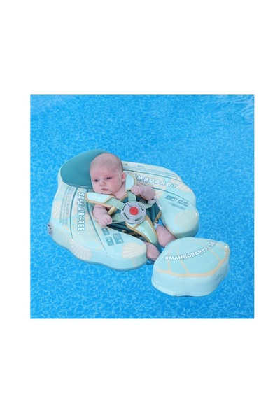 Schulzz Mambobaby Green Sea Shell منقوش للحماية من الشمس للأطفال - آمن للأطفا...