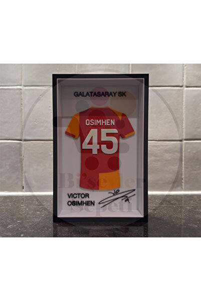 Bi'şeyler Sepeti Victor Osimhen - Galatasaray SK - Forma İmzalı Çerçeve Hediy...