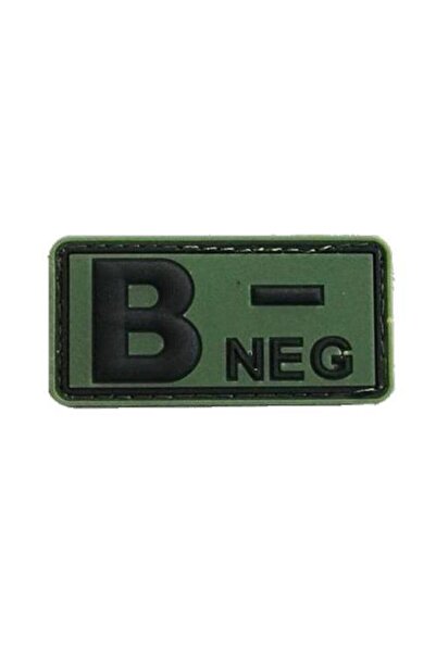 SINGLE SWORD وشاح سيليكون عسكري لتحديد فصيلة الدم B Rh السلبي - تمويه أخضر