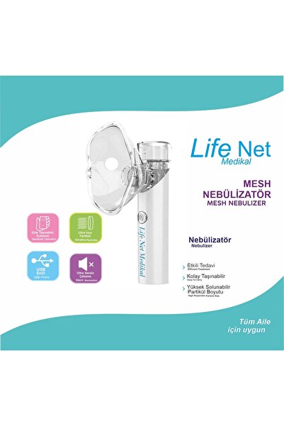 Life Net Medikal Taşınabilir Mini Mesh Nebulizatör My-s600 Wellion