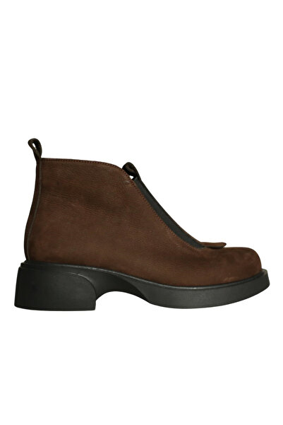 Platin Brown Nubuck Women's Casual Boots
