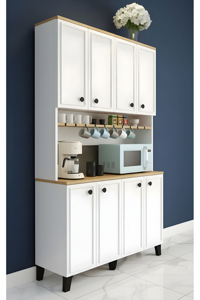 Misterium Zen Mutfak Mikrodalga Bölmeli Kahve Köşesi - Beyaz