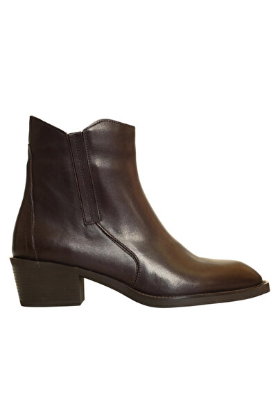 Platin Brown Leather Women's Western Boots