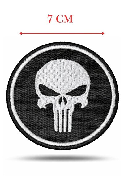 SINGLE SWORD Kurukafa Nakış Patch - Nakış Arma Peç