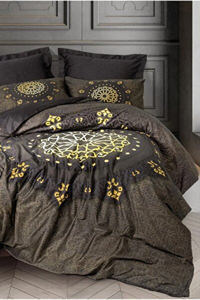 Cotton Box Palace Satin - Set cuvertură dublă, Togay Antracit