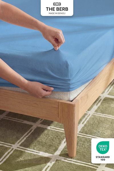The Berb %100 Pamuk | Tek/çift Kişilik Lastikli Çarşaf | Fitted Jersey | Peny...