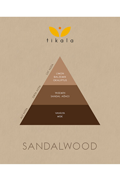 tikala Bambu Çubuklu Kristal Oda Kokusu Odunsu Sandal 700 ML - Home Fragrance 700 ML Sandal Wood
