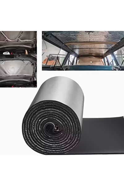 Genel Markalar Araç Kaput Altı Yalıtım 120x100cm 9mm Folyolu Yapışkanlı Karav...