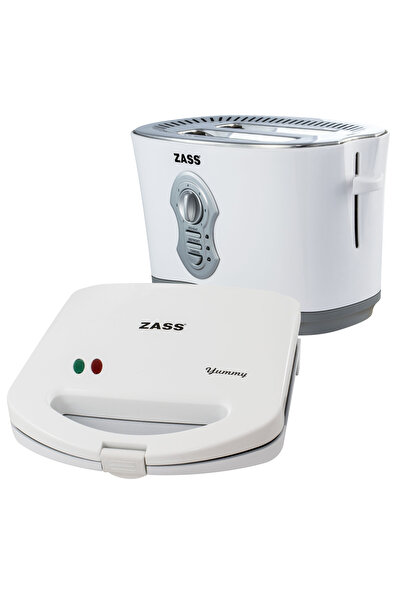 Zass ZST 05 Toaster Package, 800W, 2 Slices, Crumb Tray with ZSM 01 Sandwich-...