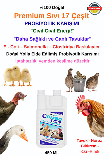 OVUMİX Tavuklar İçin Sıvı Probiyotik Bağırsak Sağlığı & Yumurta ve Et Verimi ...