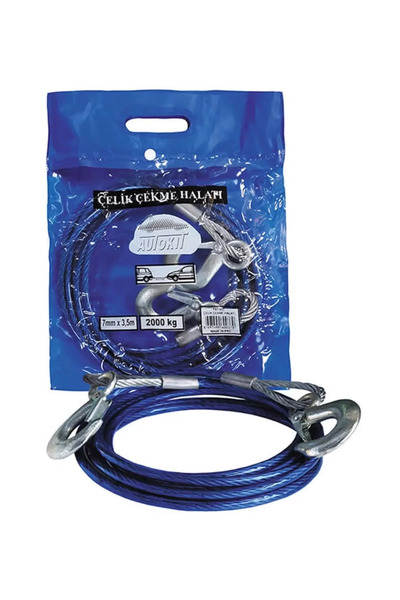 Autokit ÇELİK ÇEKME HALATI 2 TON ( 7MM*3,5M )