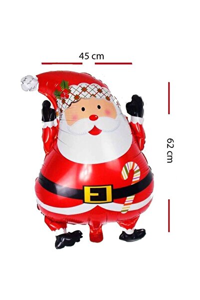 partidolu بالون فويل على شكل سانتا كلوز للعام الجديد مقاس 62 × 45 سم N3 قطعة ...