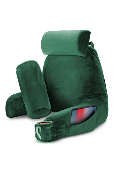 Linomag Pernă de citit cu cotiere, Linomag®, suport pentru cap și gât, 2 buzu...