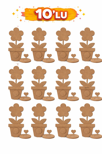 Tuvalia Boyanabilir Bahar çiçekleri saksısı Okul Anaokulu Kreş Aktivite Ektin...