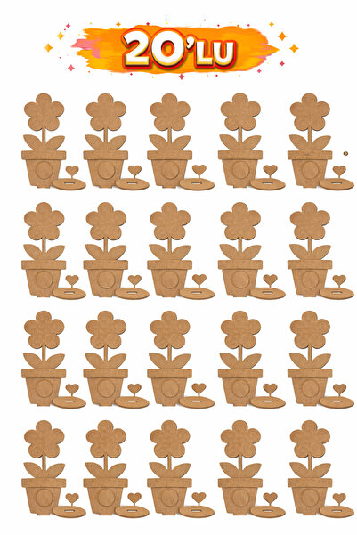 Tuvalia Boyanabilir Bahar çiçekleri saksısı Okul Anaokulu Kreş Aktivite Ektin...