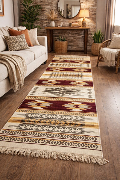 OEM Woven rug, double-sided, size 80 x 300 cm H&H 306