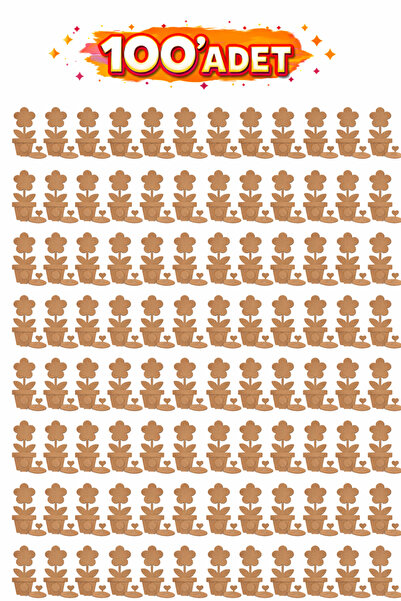 Tuvalia TuvaliaBoyanabilir Bahar çiçekleri saksısı Okul Anaokulu Kreş Aktivit...