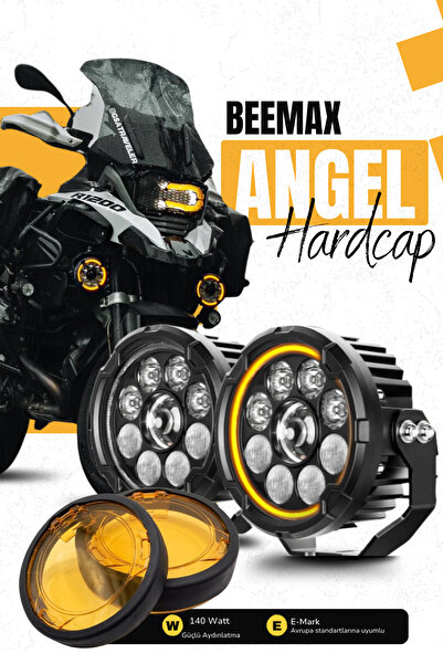 C9 E-Mark- Tip Onaylı Beemax Angel HardCap 140 Watt Profesyonel Motosiklet Le...