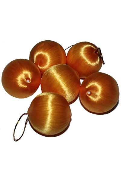 partidolu Minge Cici de Anul Nou cu Snur Luminos 6 Buc 3,5 cm Portocaliu