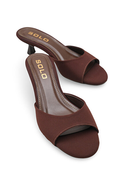 Solo Bag Papuci de damă, maro, din nubuc, eleganți, pentru sezonul nou, confo...