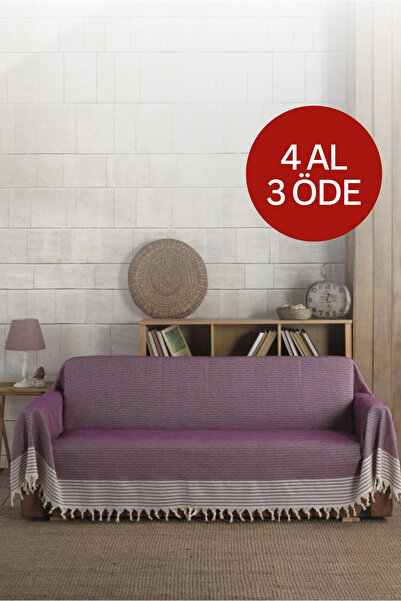 Lux Touch 180x300 cm Prevelika navlaka za sofu od organskog pamuka u boji šlj...