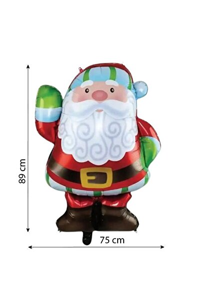 partidolu بالون فويل على شكل سانتا كلوز للعام الجديد مقاس 89 × 75 سم N1 قطعة ...