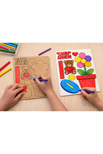 Tuvalia Boyanabilir Bahar çiçekleri saksısı Okul Anaokulu Kreş Aktivite Ektin...