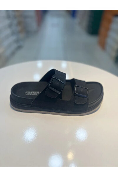 Alphus Papuci pentru bărbați cu cataramă dublă Foxter Eva Sole