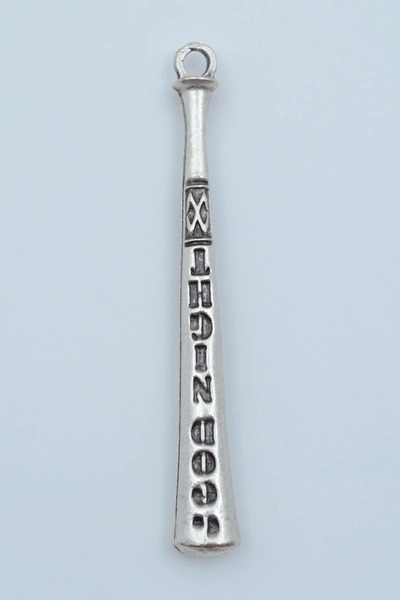 Genel Markalar Beyzbol Sopası Gümüş Kaplama Kolye Ucu