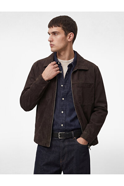 Koton Regular Fit Uzun Kollu Cep Detaylı Fermuarlı Gömlek Ceket