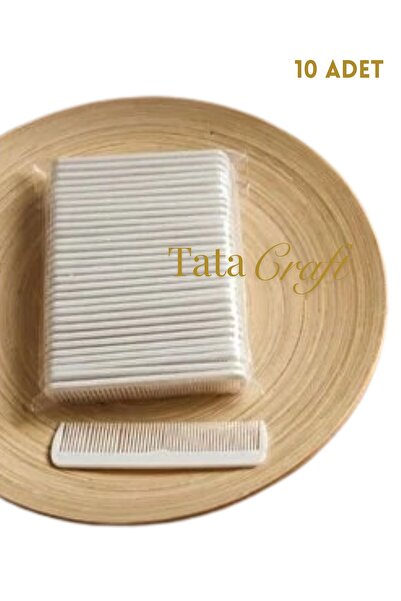 TATA CRAFT 10 komada češlja za kosu sa džepovima, beli, pogodan za muškarce i...