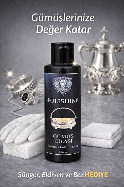 POLİSHİNE Gümüş Temizleyici ve Parlatma Cilası 150ml