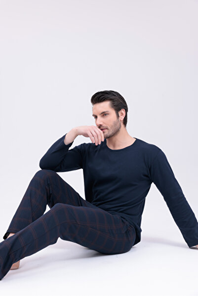 Pijamasoft Erkek Cepli Uzun Kol Pijama Takımı