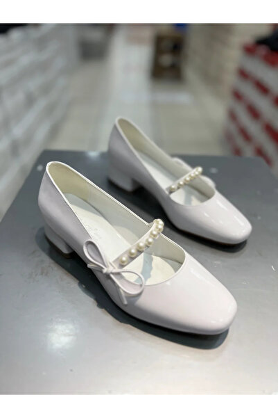 Hacıoğlu Ayakkabı Pantofi casual de damă Serrace Pearl cu toc scurt