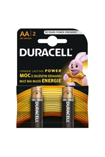 Duracell R6, baterii alcaline AA de bază, 2 buc.