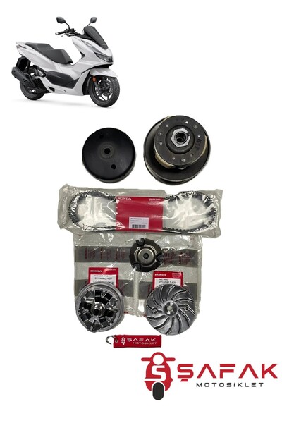 ŞAFAK MOTOSİKLET HONDA PCX 125 ÖN ARKA VARYATÖR KAYIŞ SET ORJİNAL 2021-2024 M...