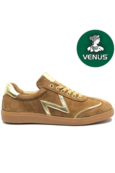 Venüs Petrel Genuine Leather Orthopedic Women's Casual Shoes Taba