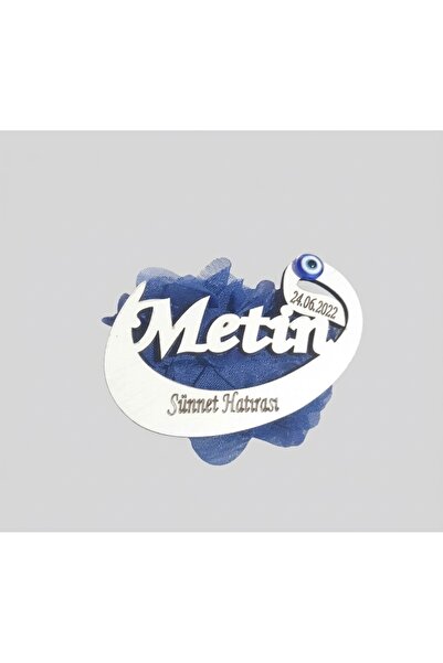 GÜVEN Ahşap Vav Harfi Sünnet Magnetleri Nazar Boncuklu 24 Adet