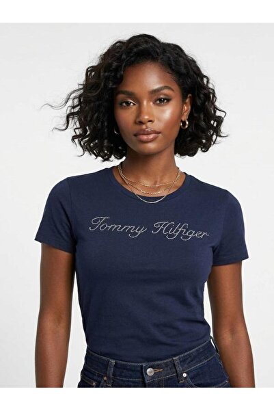 Tommy Hilfiger stone colo cotton slim women's t-shirt