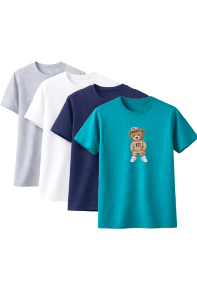 Sweetline Unisex supradimensionat tricou Ursuleț de pluș NYC, pachet de cu im...