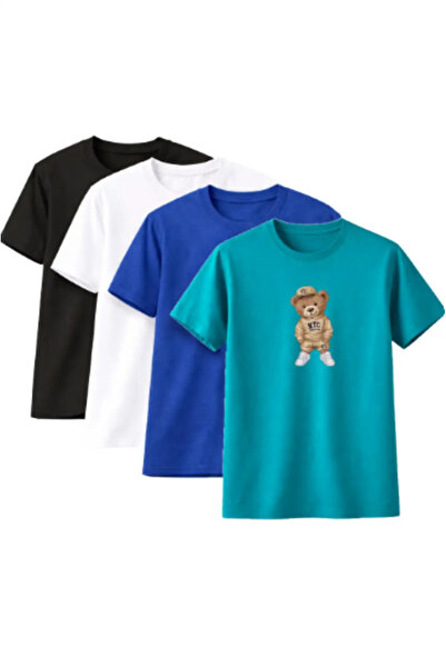 CLAYES Unisex supradimensionat tricou NYC Teddy Bear Pachet de cu imprimeu – ...