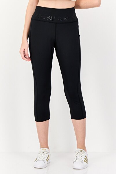 Kendall + Kylie جوارب يوغا رياضية للنساء، لون أسود