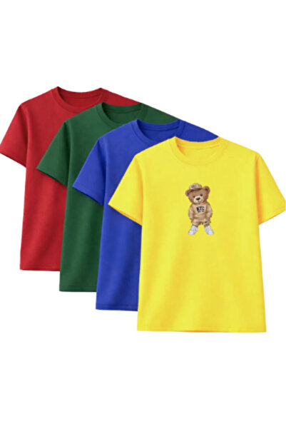 CLAYES Unisex supradimensionat tricou NYC Teddy Bear Pachet de cu imprimeu – ...