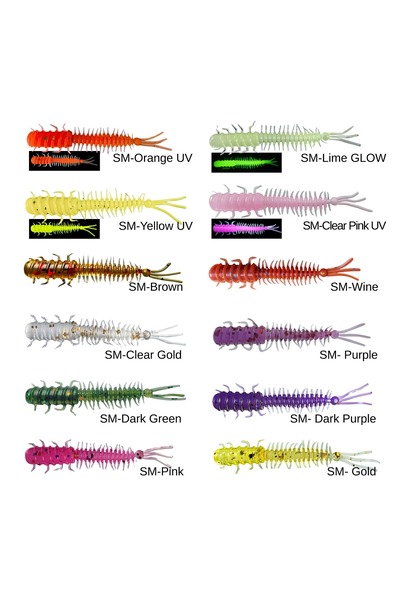 Sensei Fishing Sensei Mushi 4.5 Cm Lrf Silikon Yem-SM-Yellow