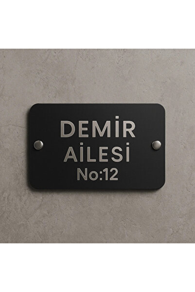 Outdoor One Kişiye Özel Pleksi Kapı İsimliği | Yazılı Pleksi Apartman & Site ...