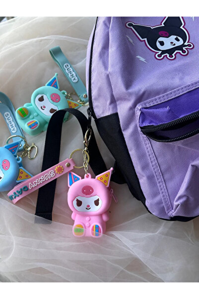 Doğaltaş Masalları محفظة سلسلة المفاتيح كورومي باللون الوردي