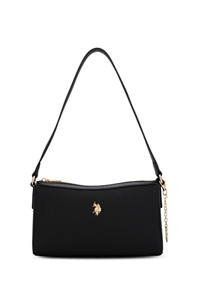 U.S. Polo Assn. حقيبة كتف نسائية باللون الأسود - Us26279