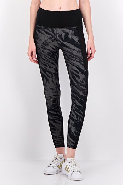 Puma بنطال رياضي مناسب للتدريب للنساء، أسود/رمادي