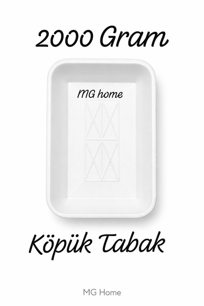 VENON 150 Adet ❤️ 2000 Gramlık Dikdörtgen Köpük Tabak ❤️ 26 Cm x 17 Cm ❤️ Man...